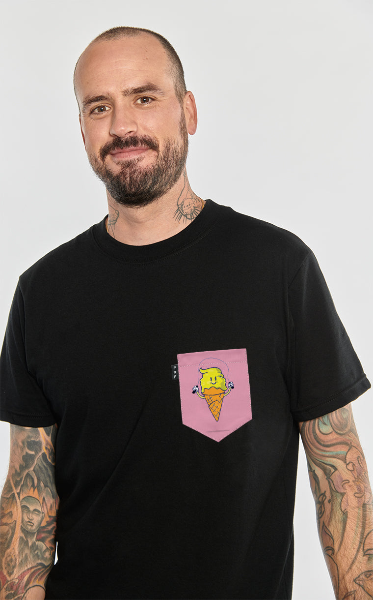 T-shirt à poche Crème glacée, limonade sucrée