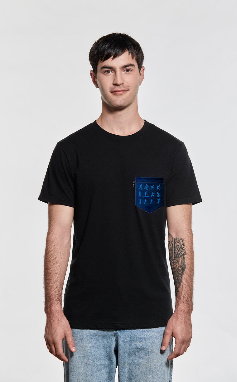 T-shirt à poche pour homme avec poche Décathlon ^ 