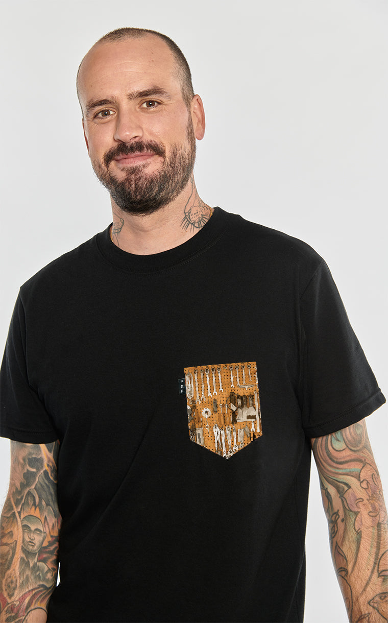 T-shirt à poche pour homme avec poche L'outillerie Lourde ^ 