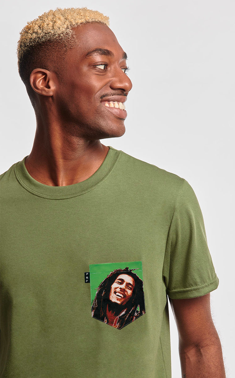 Bob Pocket T-Shirt with Hair