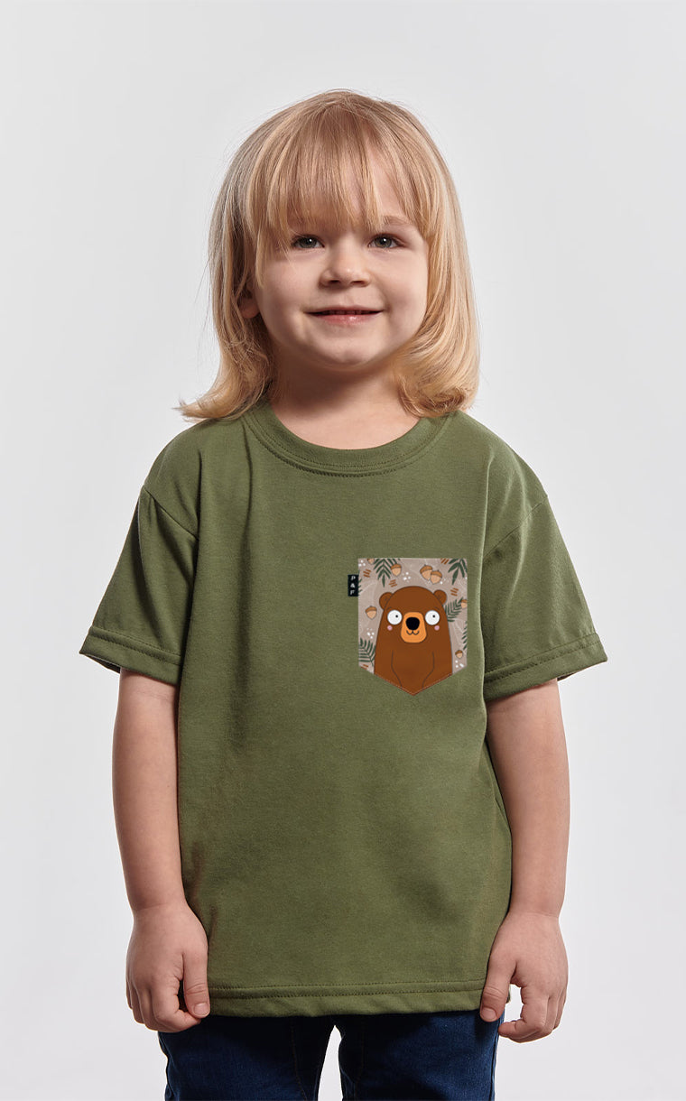 T-shirt à poche Ours Winston