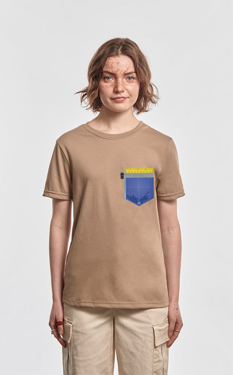 Boyfriend Fit T-Shirt with 4 Inch Pocket Strong