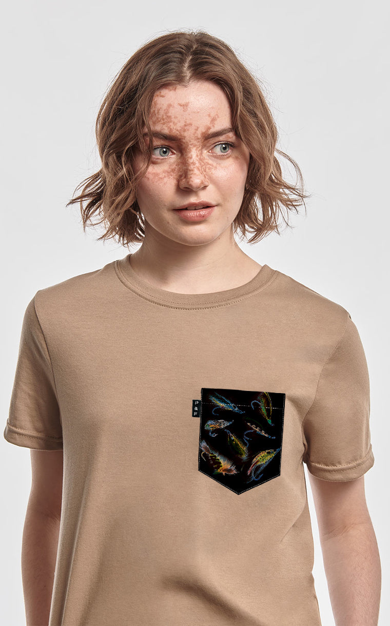 Boyfriend Fit Pocket T-Shirt Fly Water