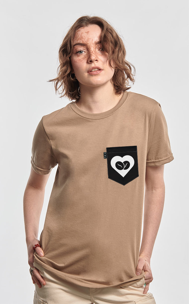 T-shirt coupe Boyfriend à poche Grains d'espoir