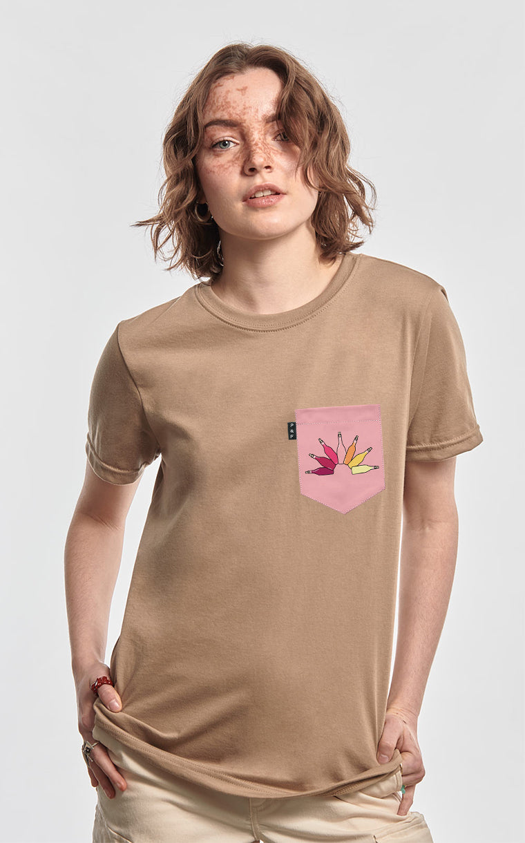 Boyfriend Fit Pocket T-Shirt The Rosé Sprinkler