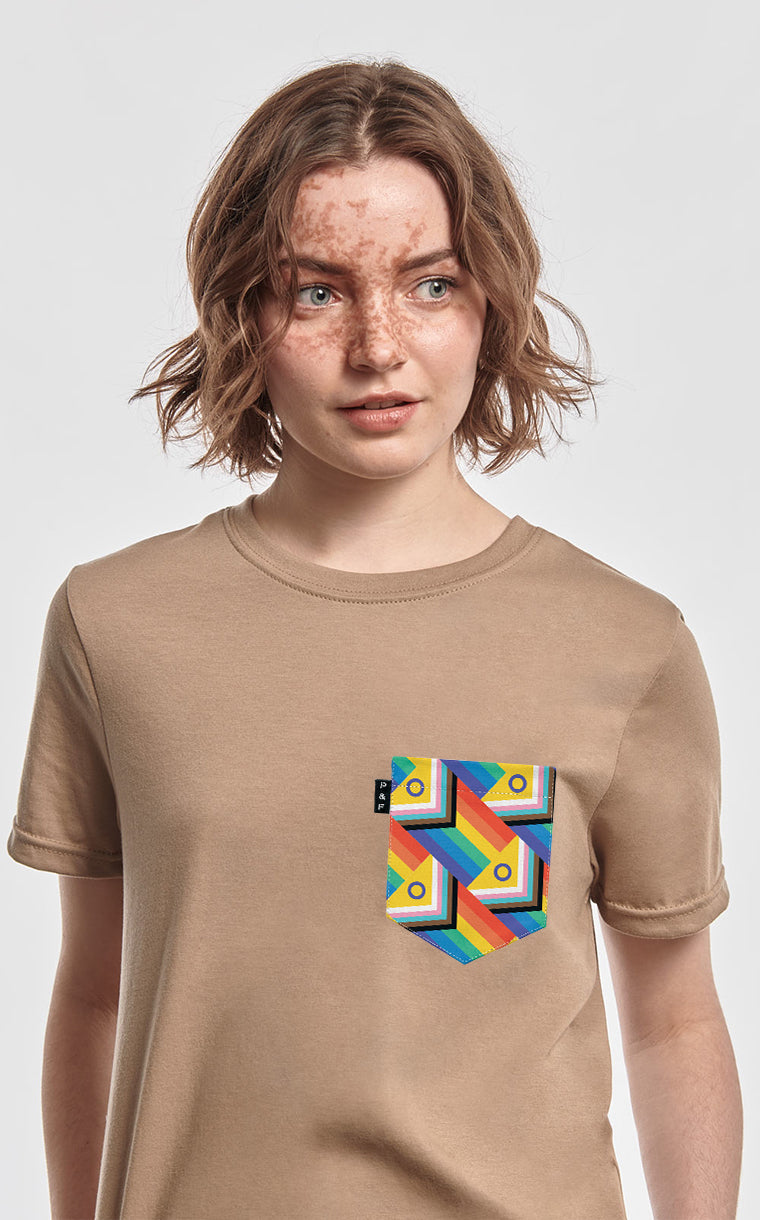 Rainbow Wear Loose Fit Pocket T-Shirt