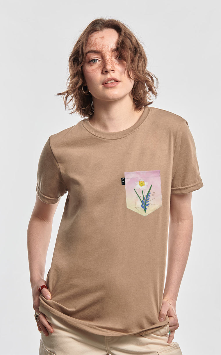 T-shirt coupe Boyfriend à poche Sans tort cent rancunes