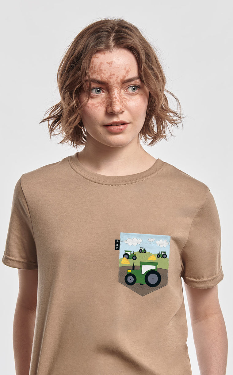 Misteur Tracteur Boyfriend Pocket T-Shirt