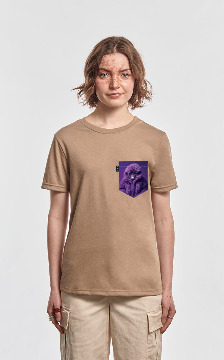 Yves Singe-Laurent Boyfriend Cut T-Shirt with Pocket