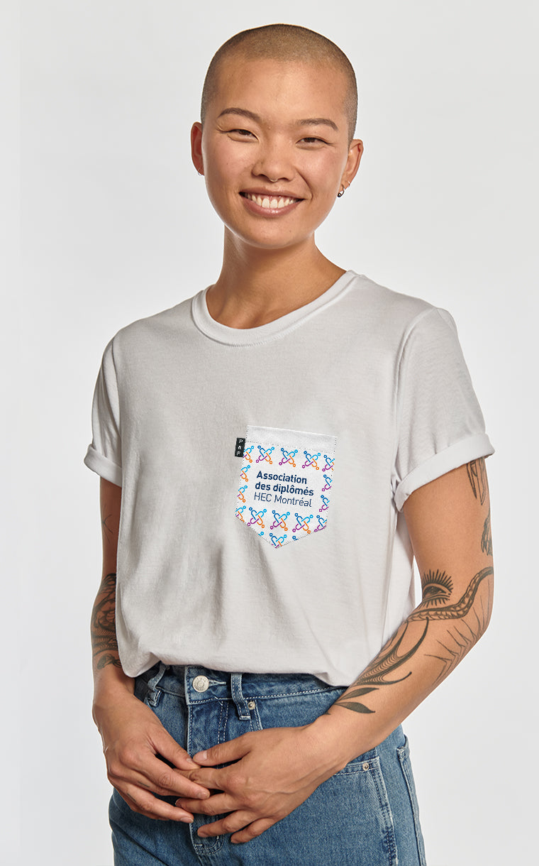 T-shirt coupe Boyfriend à poche HEC