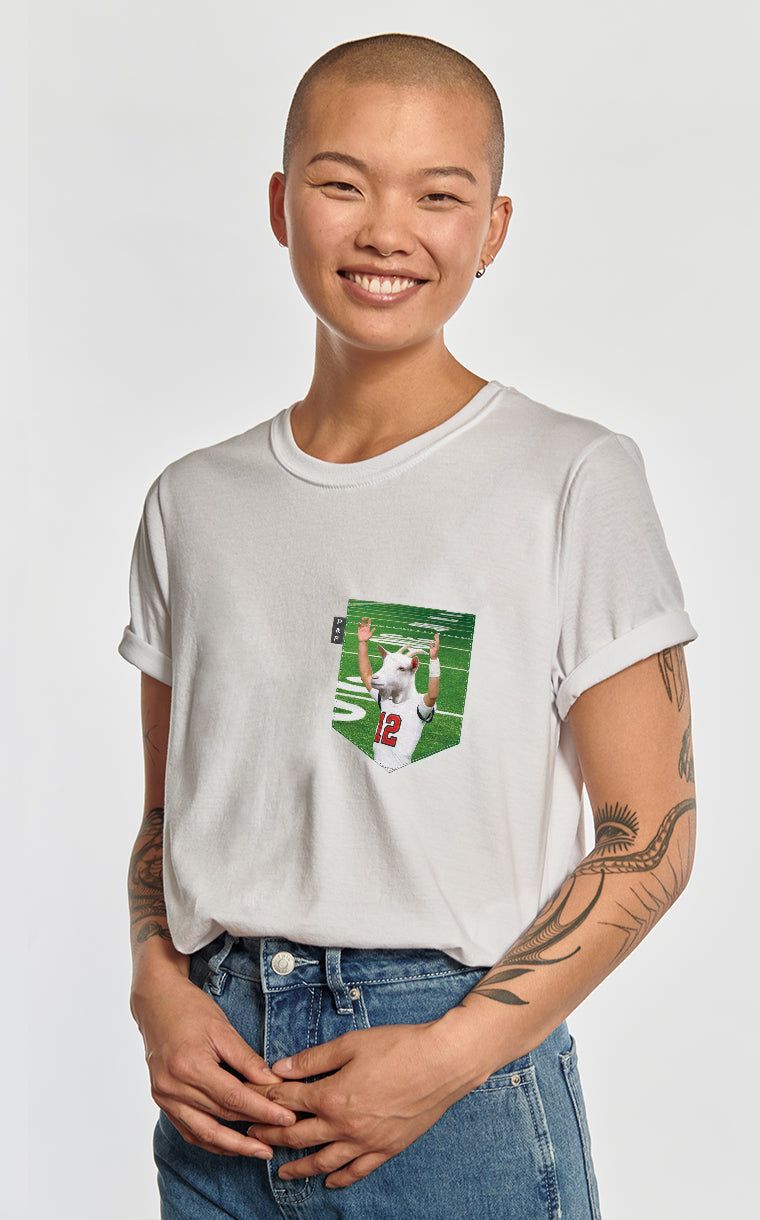 T-shirt coupe Boyfriend à poche La Chèvre