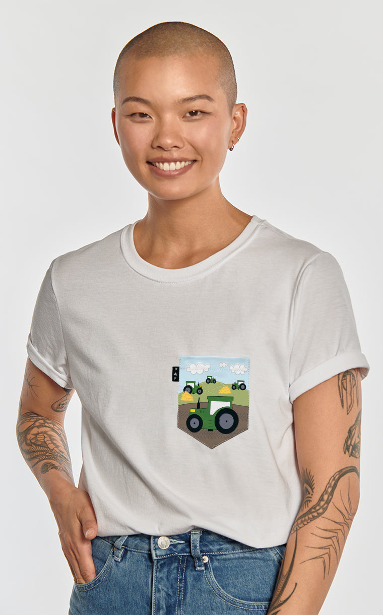 Misteur Tracteur Boyfriend Pocket T-Shirt