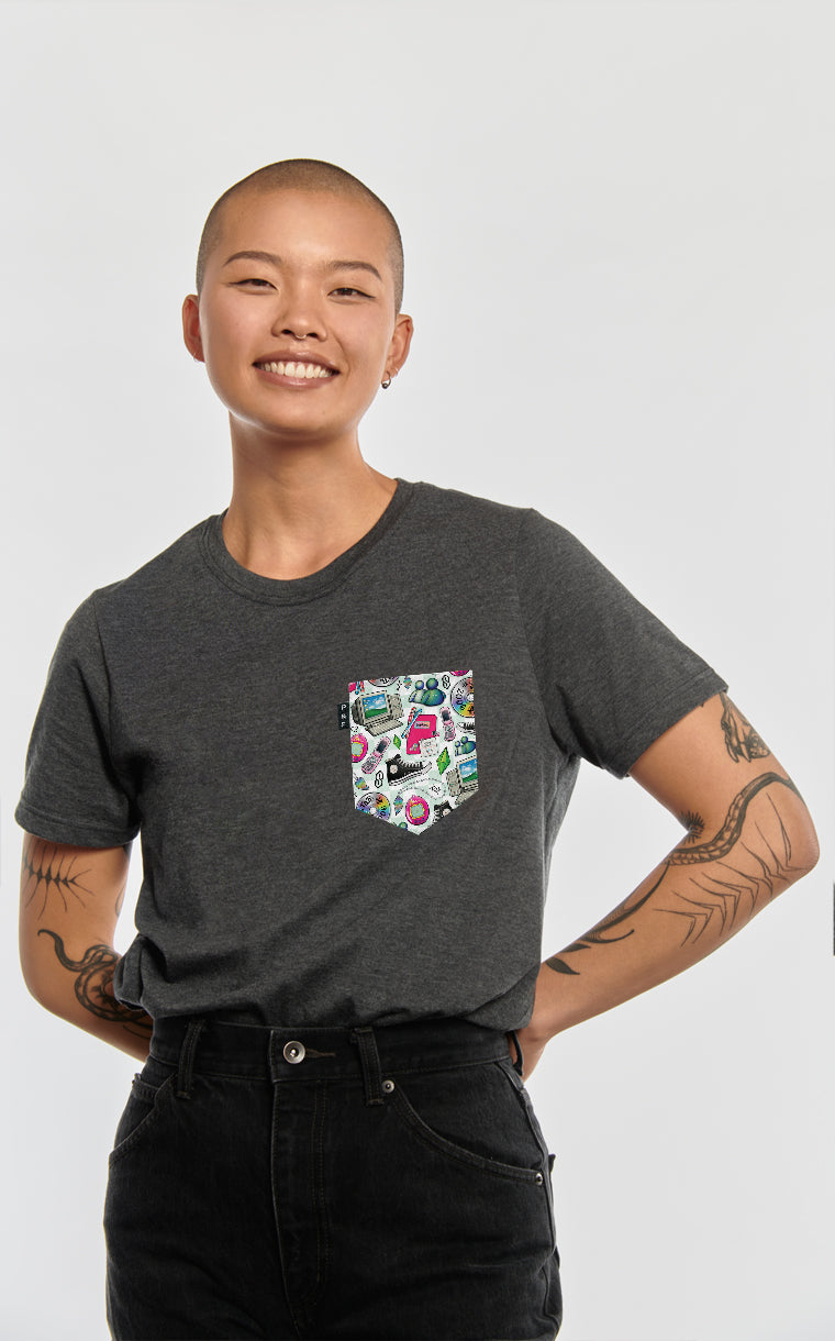 90s Kids Boyfriend Pocket T-Shirt