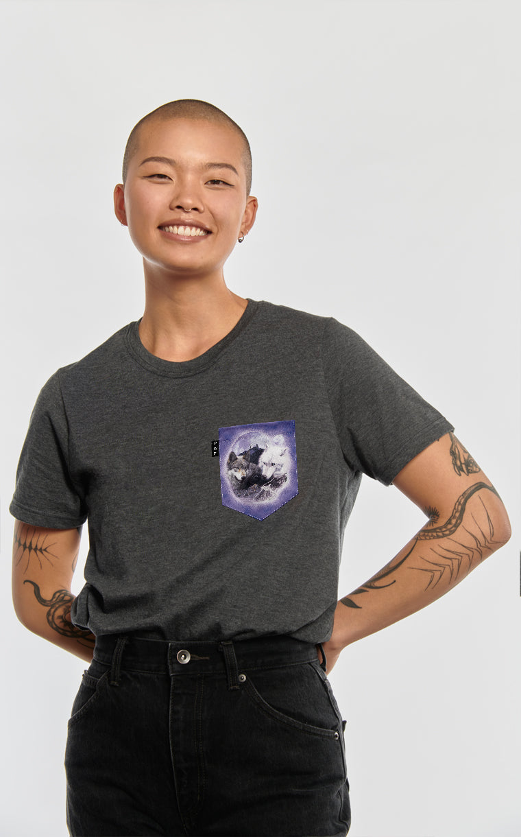 Boyfriend cut T-shirt with pocket Loup-Dacris