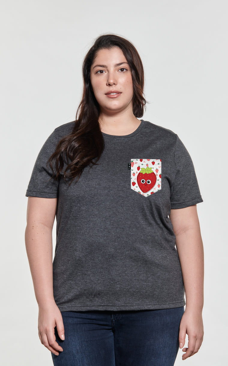 Marie-Antoinette Strawberry Boyfriend Pocket T-Shirt