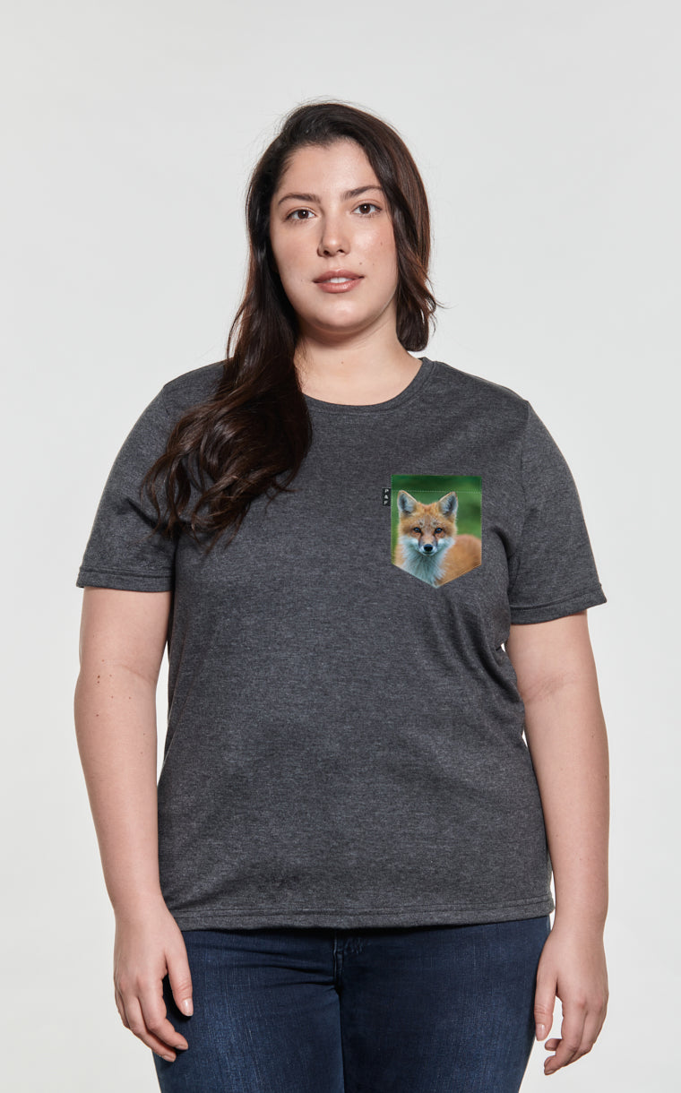 T-shirt coupe Boyfriend à poche Rouzé comme un renard