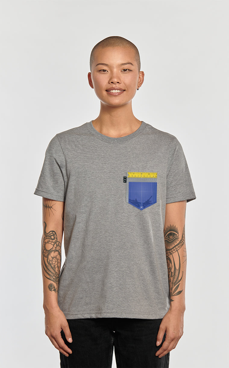 Boyfriend Fit T-Shirt with 4 Inch Pocket Strong