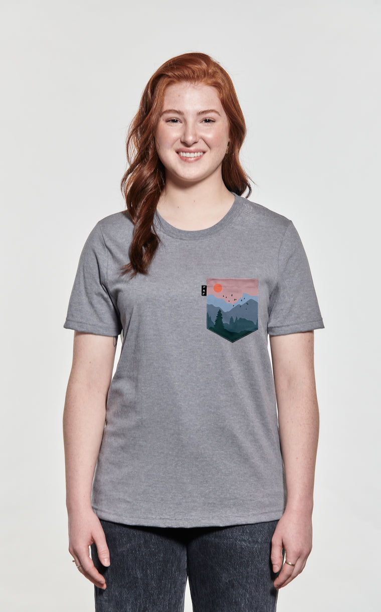 T-shirt coupe Boyfriend à poche pour femme avec poche Brokeback mountain ^ 