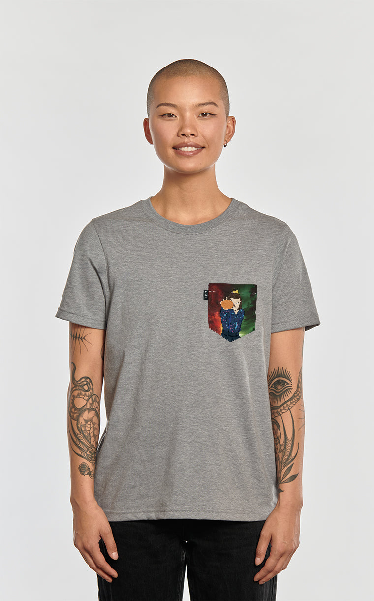 T-shirt coupe Boyfriend à poche Firsteen