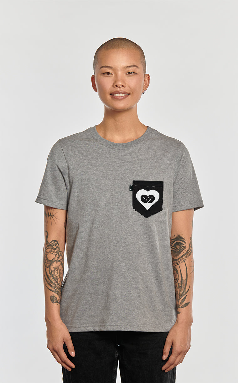 T-shirt coupe Boyfriend à poche Grains d'espoir