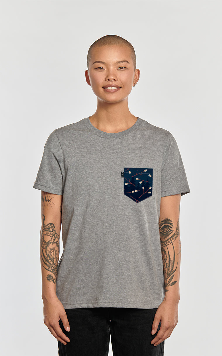 Marshmallow Grain Boyfriend Pocket T-Shirt