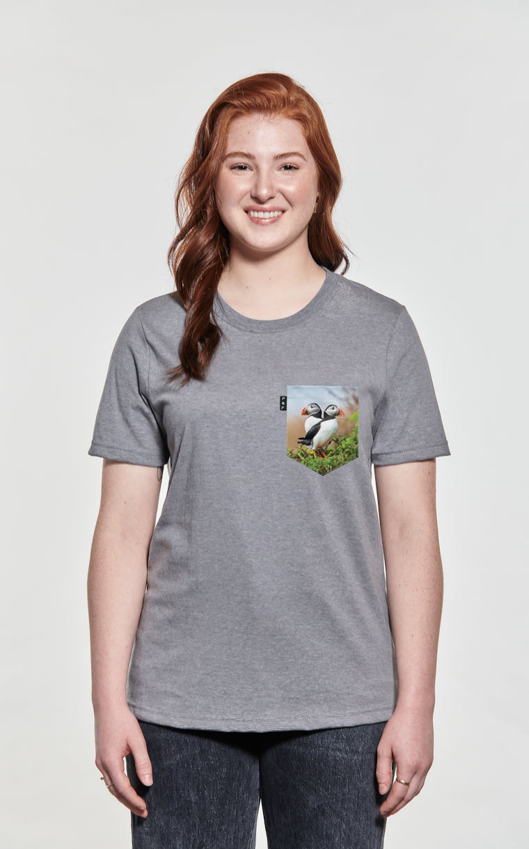 Hey Puffin-na Boyfriend Pocket T-Shirt