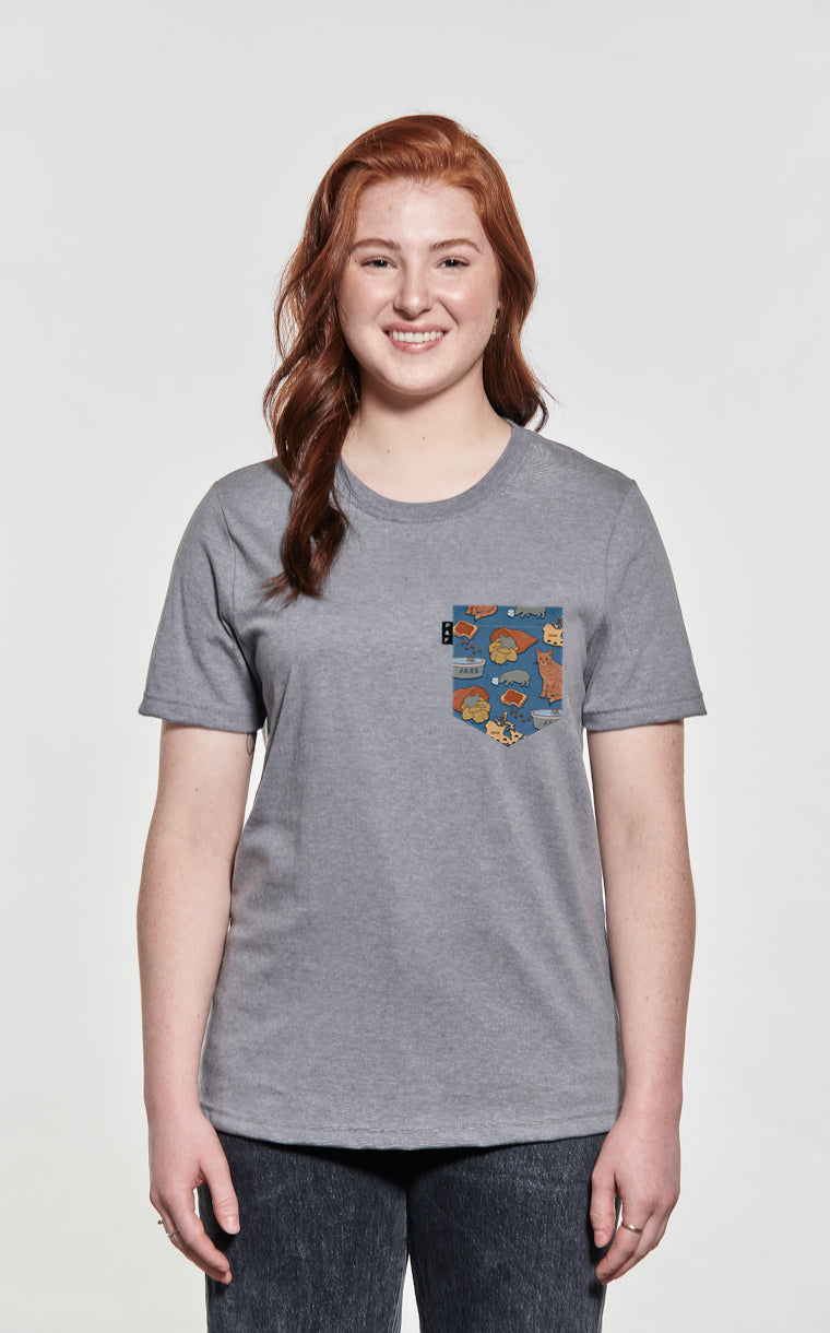 Hippo Family Pocket Boyfriend Fit T-Shirt