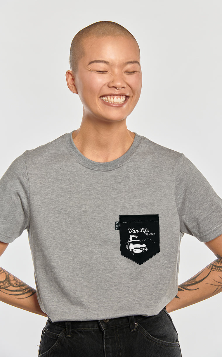 Boyfriend Fit Pocket T-Shirt Unleash the wanderer in you!