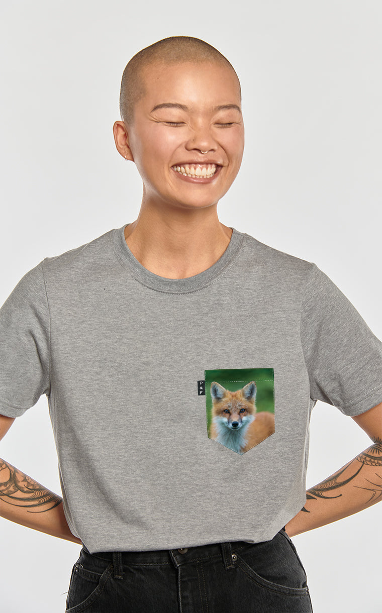 T-shirt coupe Boyfriend à poche Rouzé comme un renard