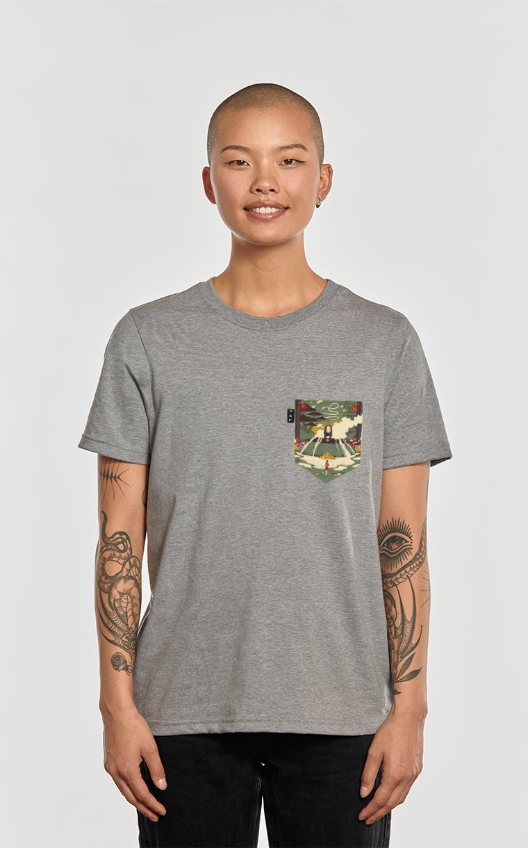 Boyfriend Fit Pocket T-Shirt Without Face