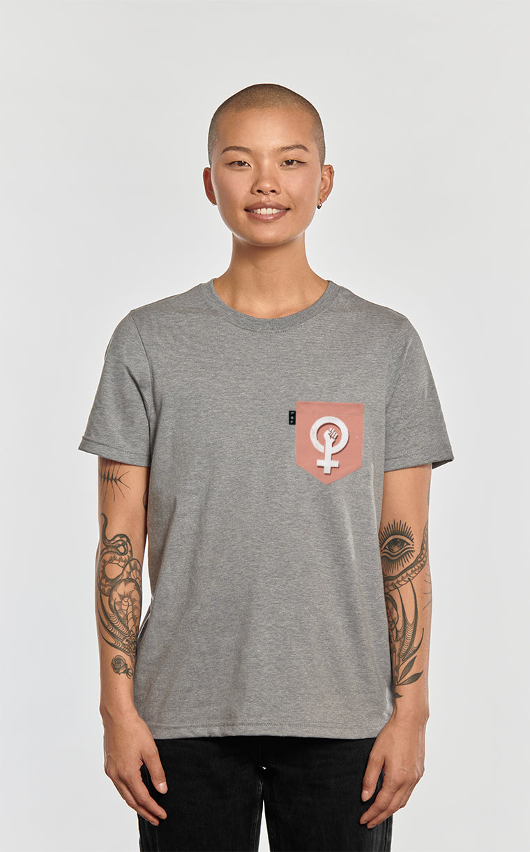 T-shirt coupe Boyfriend à poche Women's Power