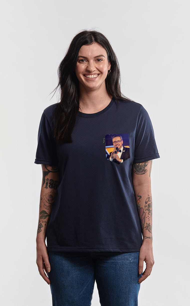 Computer Science Achievement Boyfriend Pocket T-Shirt by Blue Eden