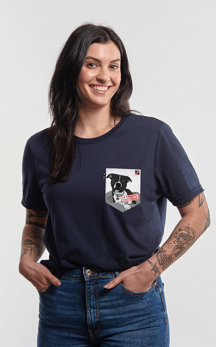 Boyfriend Fit Pocket T-Shirt Cruelty is a Pocket