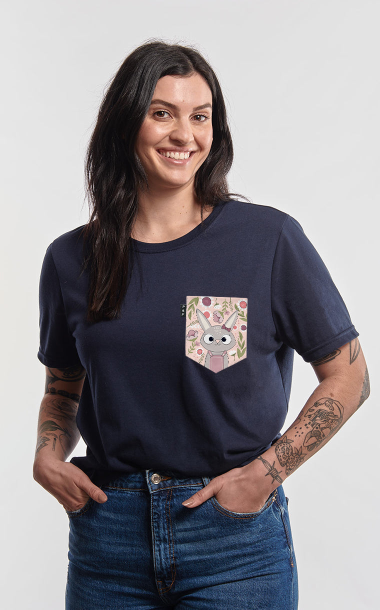 Daisy Rabbit Boyfriend Pocket T-Shirt