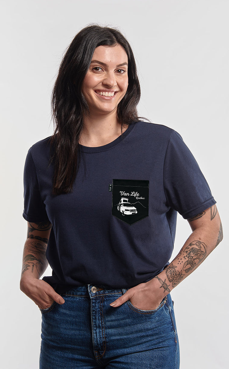 Boyfriend Fit Pocket T-Shirt Unleash the wanderer in you!