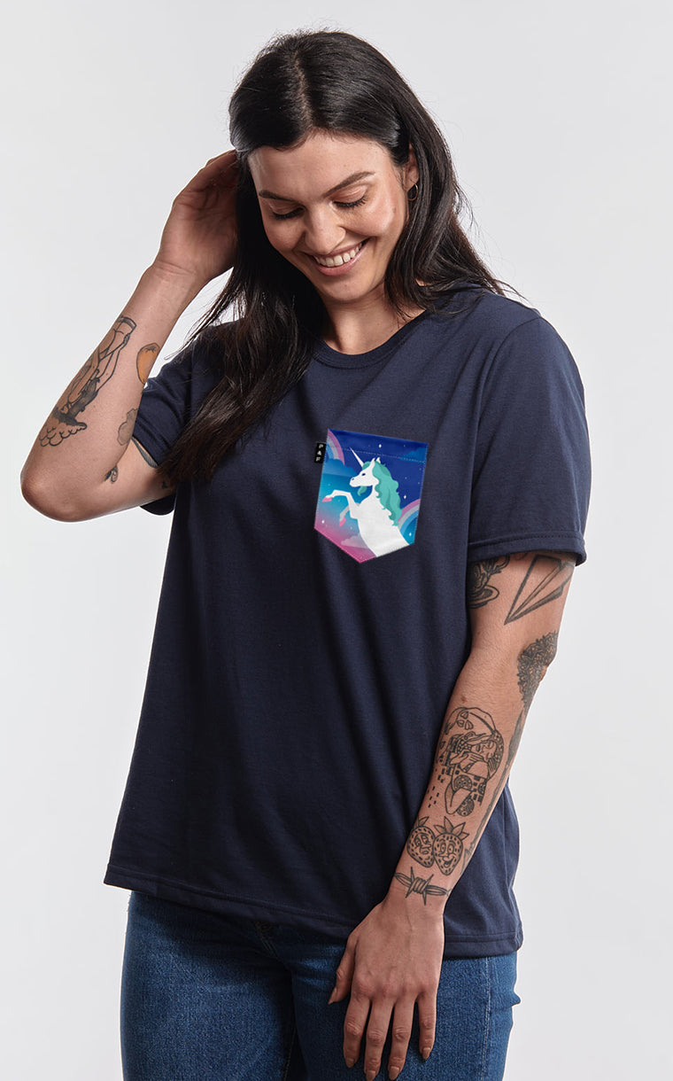 Paul-Arcand Boyfriend Pocket T-Shirt in Sky