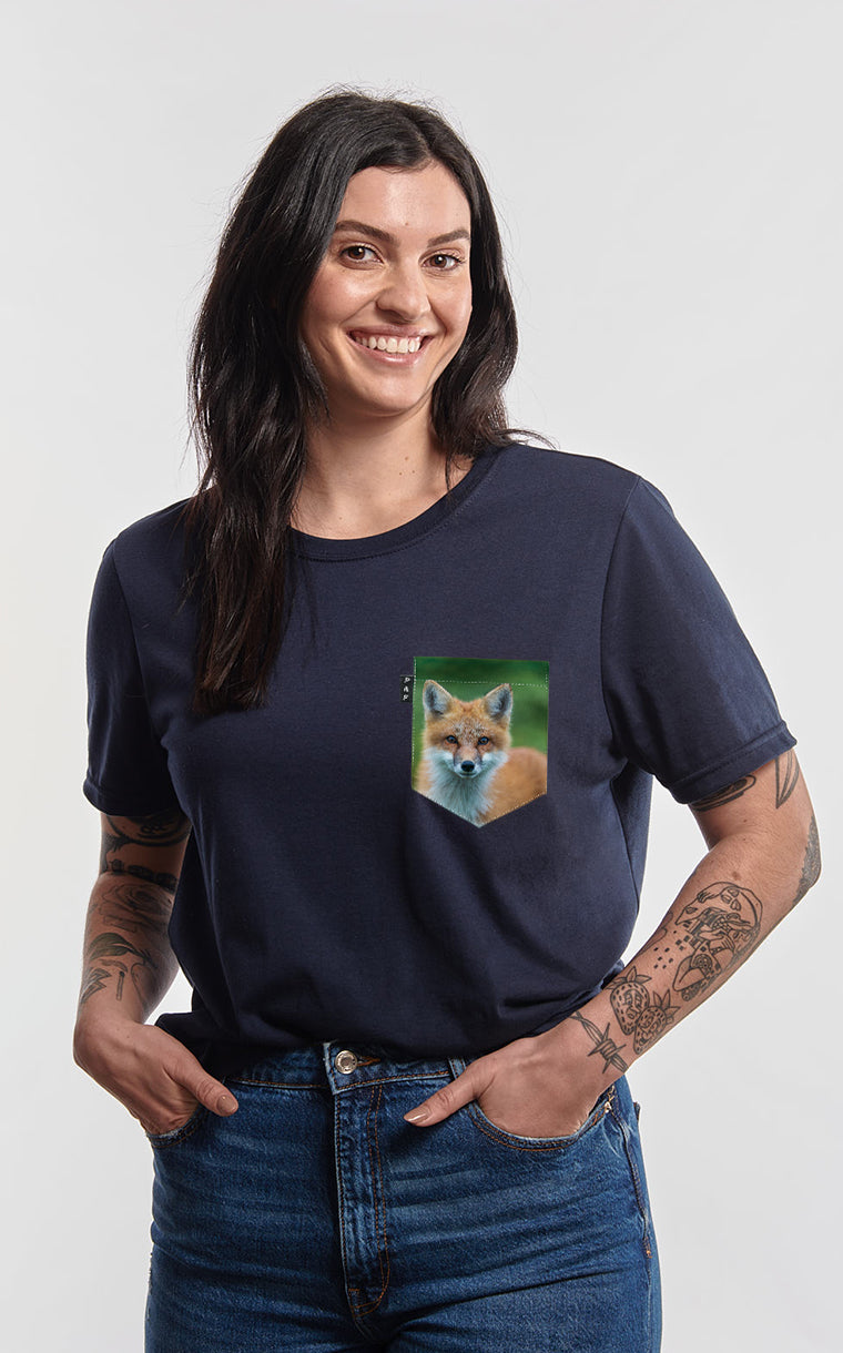 T-shirt coupe Boyfriend à poche Rouzé comme un renard