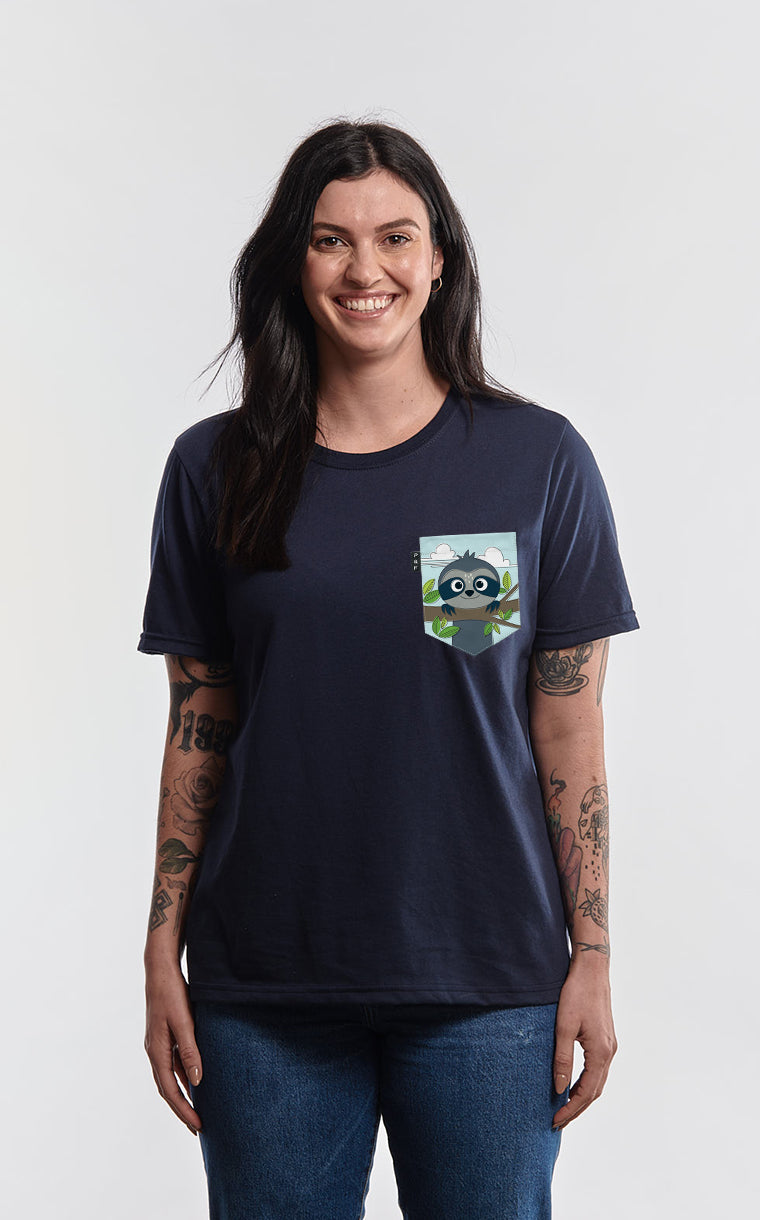 Lazy Sam Boyfriend Pocket T-Shirt