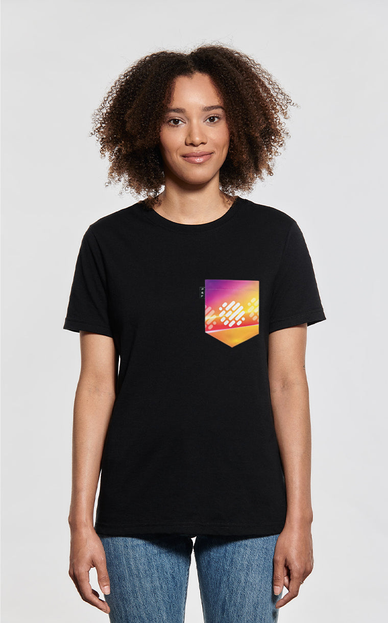 T-shirt coupe Boyfriend à poche pour femme avec poche AlterGo 2024 ^ 