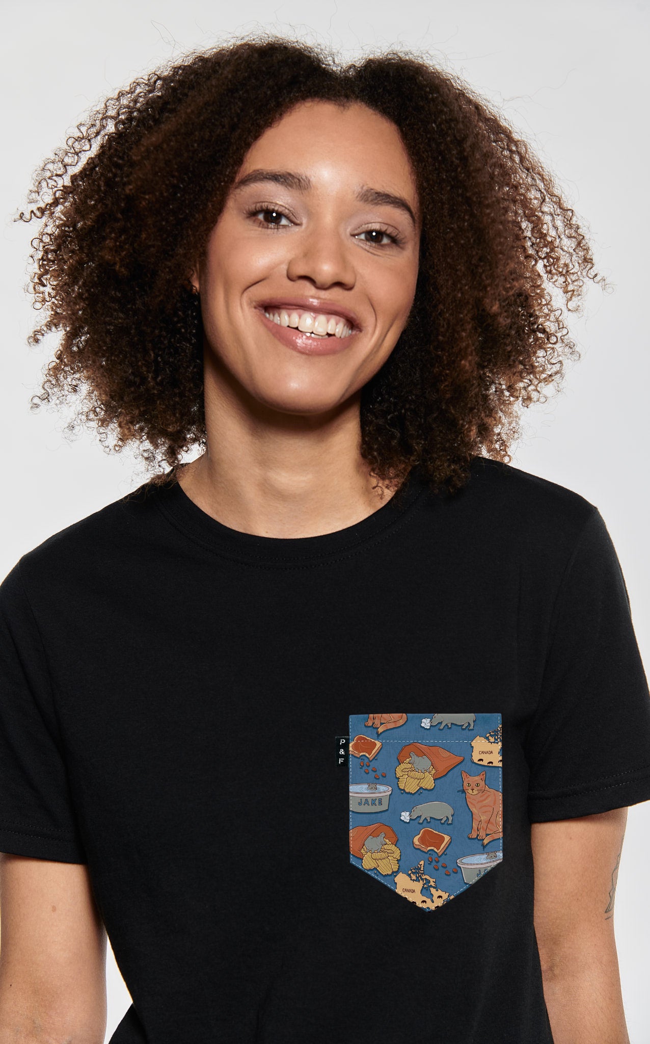 Hippo Family Pocket Boyfriend Fit T-Shirt