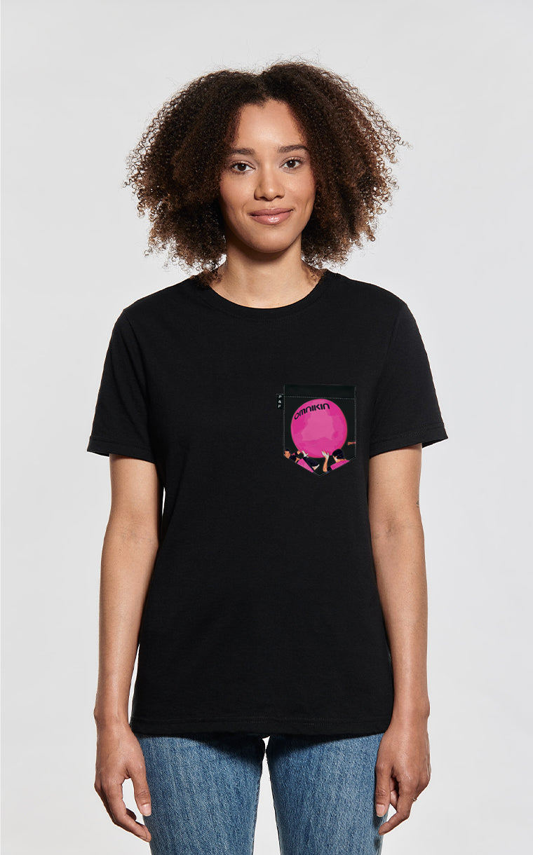 T-shirt coupe Boyfriend à poche Omnikin ROSE