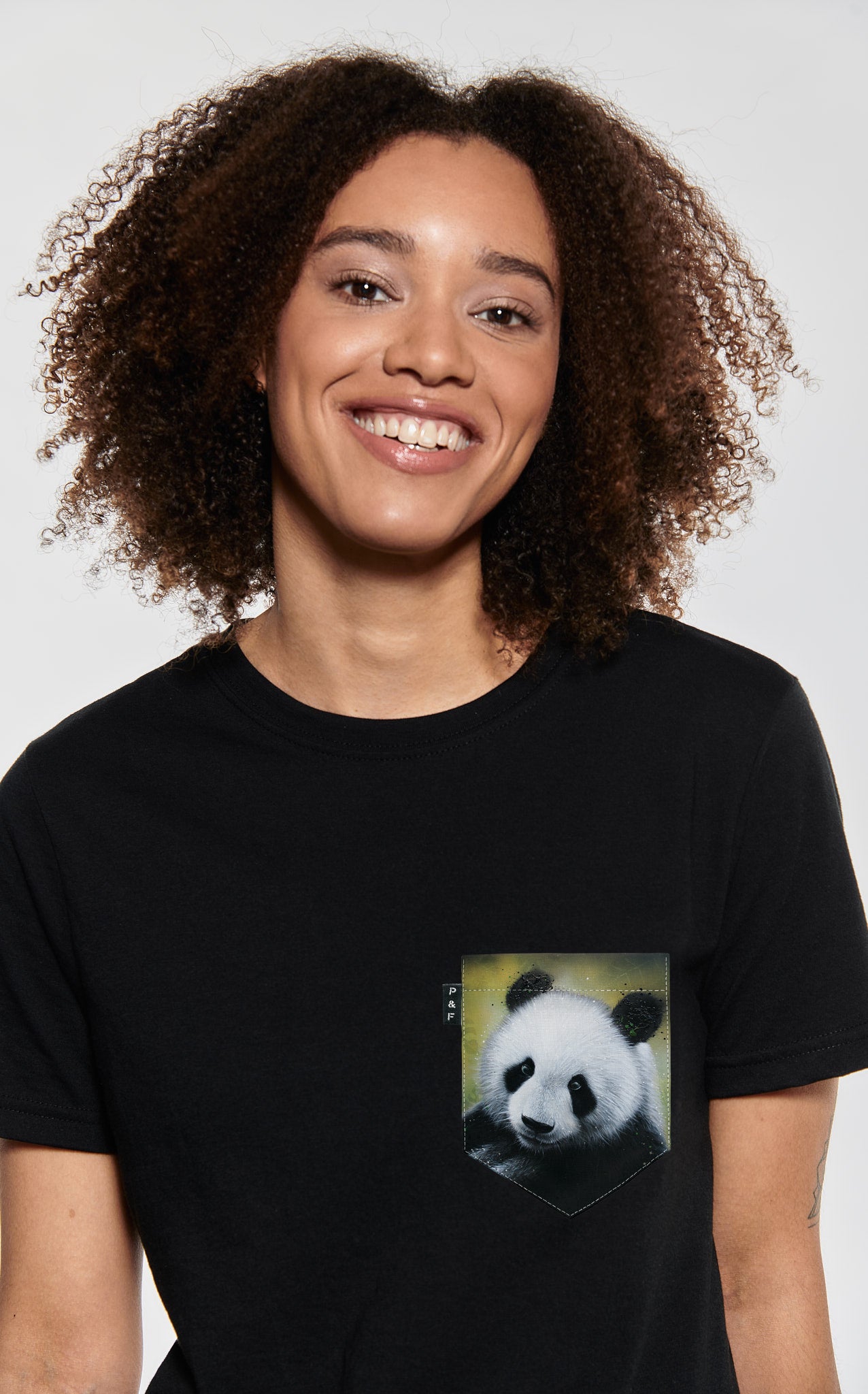 Panda Replay Boyfriend Pocket T-Shirt