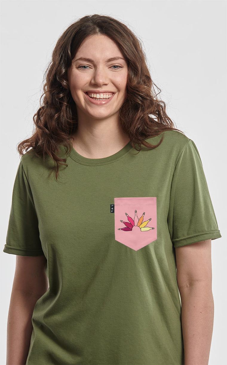 Boyfriend Fit Pocket T-Shirt The Rosé Sprinkler