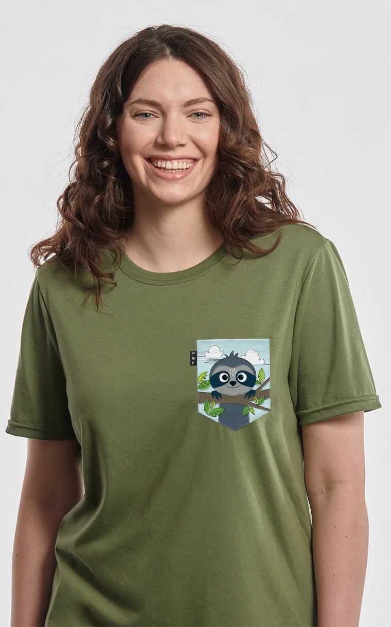 Lazy Sam Boyfriend Pocket T-Shirt