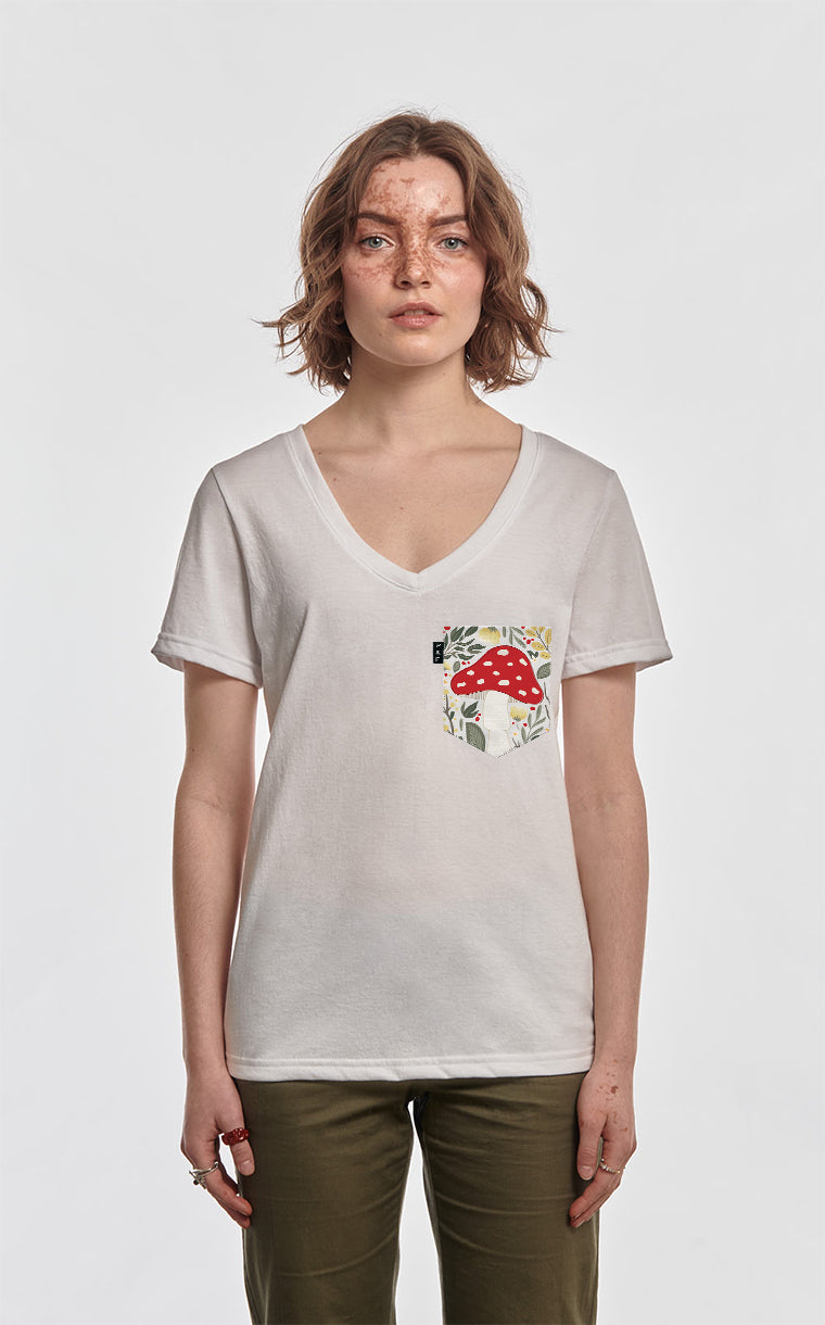 Dwight Shroom Semi-Fitted V-Neck with Pocket