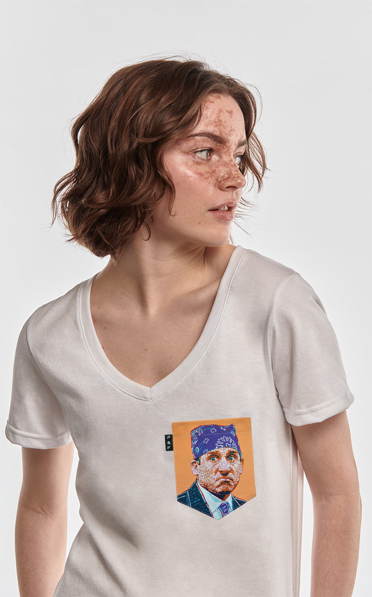 Prison Mike Semi-Fitted V-Neck Pocket