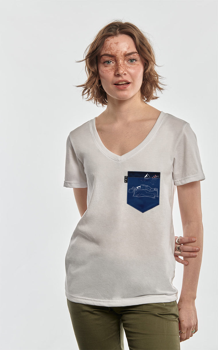 Ship Happens Pocket Semi-Fitted V-Neck