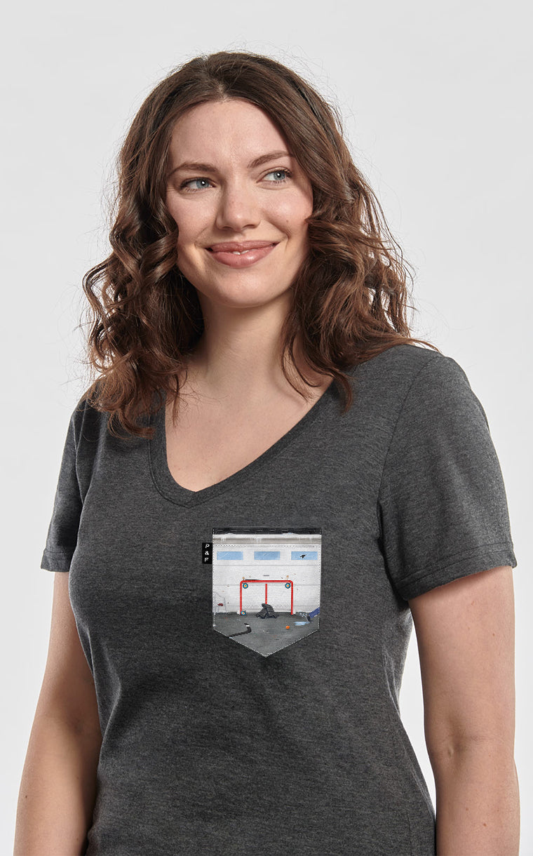 Google Hockey Pocket Semi-Fitted V-Neck