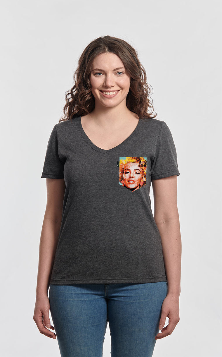 Everybody Loves Marilyn Semi-Fitted V-Neck with Pocket