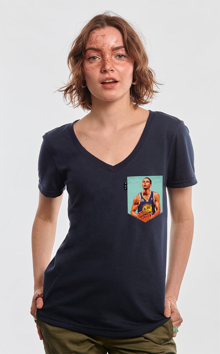 Chef Curry Pocket Semi-Fitted V-Neck